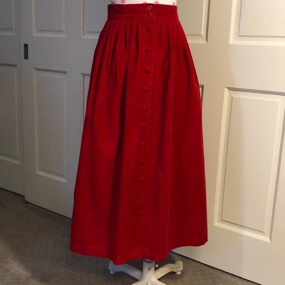 Talbots Dresses & Skirts - Red corduroy skirt